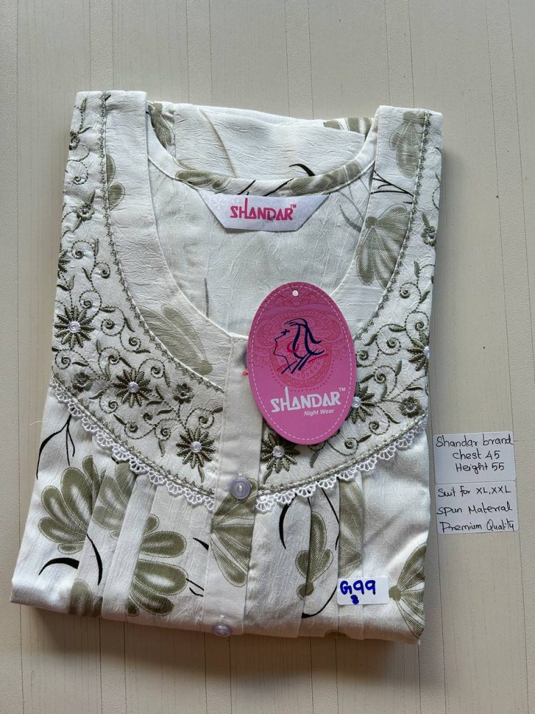 BS101 Shandar Spun nighty