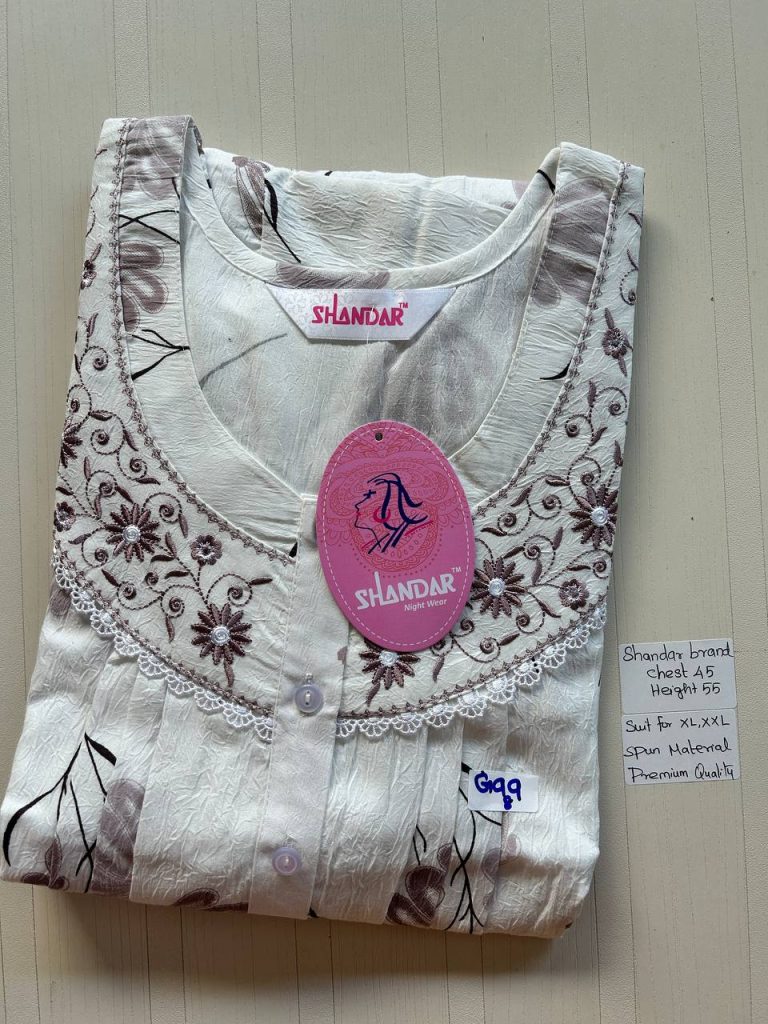 BS102 Shandar Spun nighty