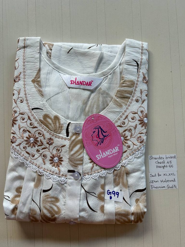 BS103 Shandar Spun nighty