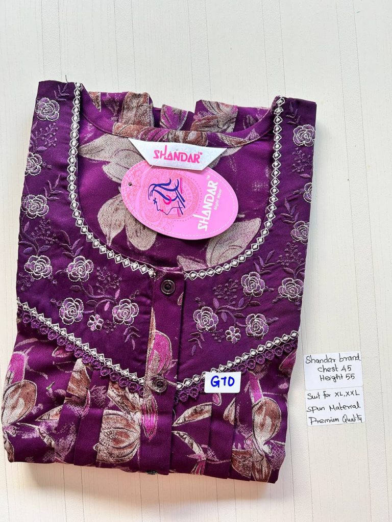 BS106 Shandar Spun nighty