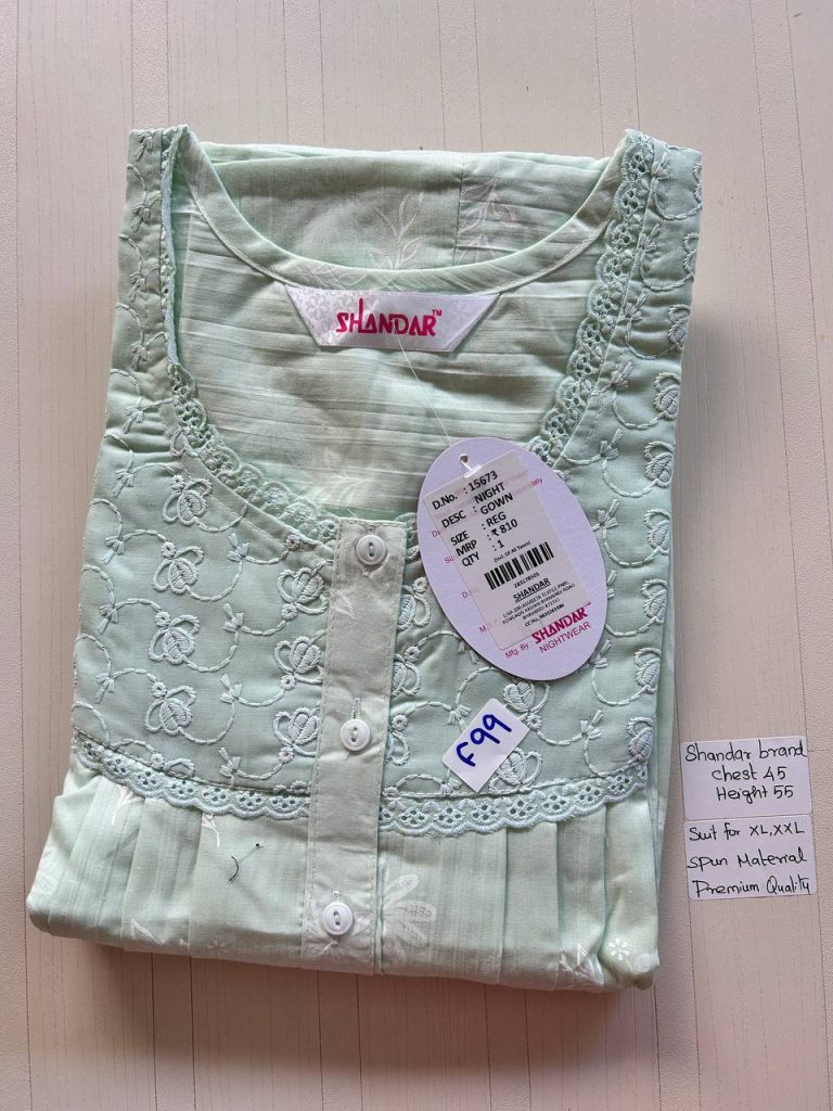 BS126 Shandar Spun nighty