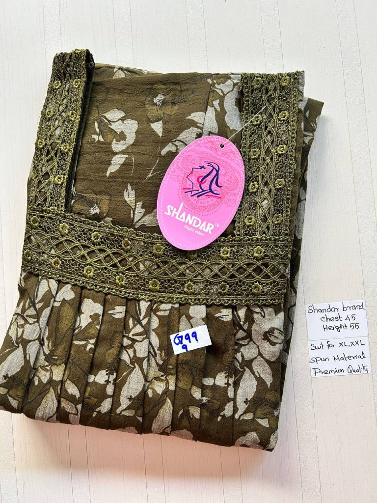 BS132 Shandar Spun nighty
