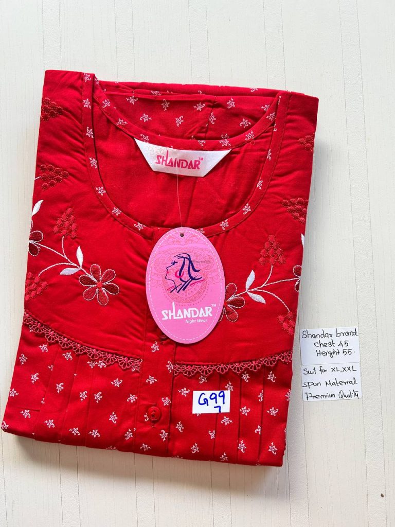 BS136 Shandar Spun nighty