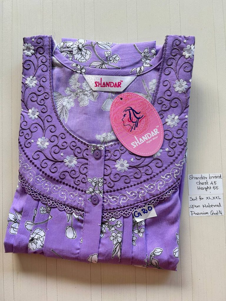 BS137 Shandar Spun nighty