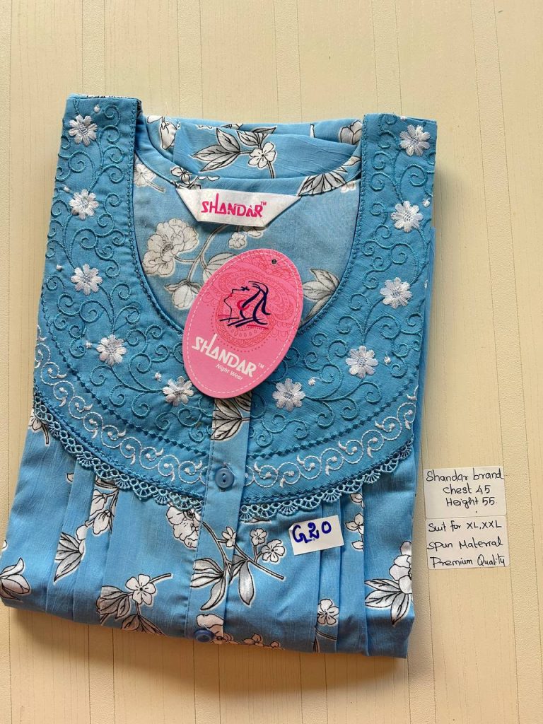 BS138 Shandar Spun nighty