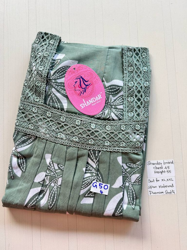 BS144 Shandar Spun nighty