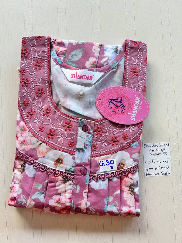BS152 Shandar Spun nighty