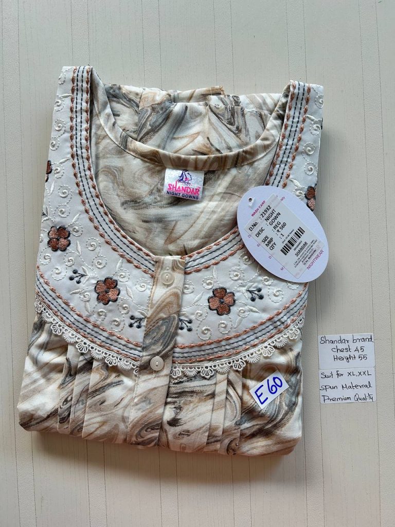 BS162 Shandar Spun nighty