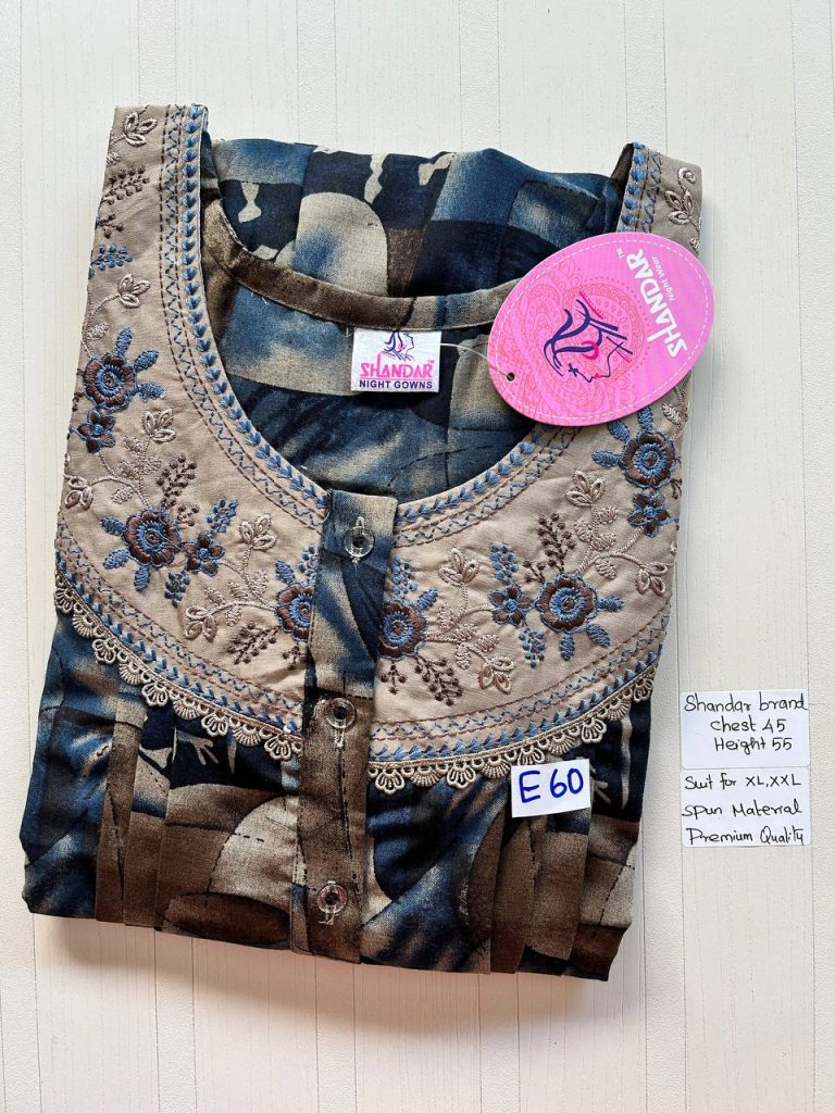 BS163 Shandar Spun nighty