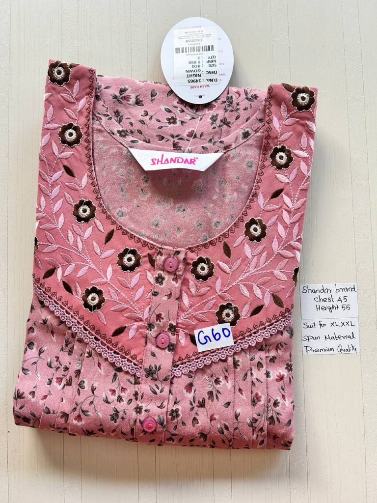 BS165 Shandar Spun nighty