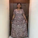 AA1133 heightt Peacock Feeding Frockk