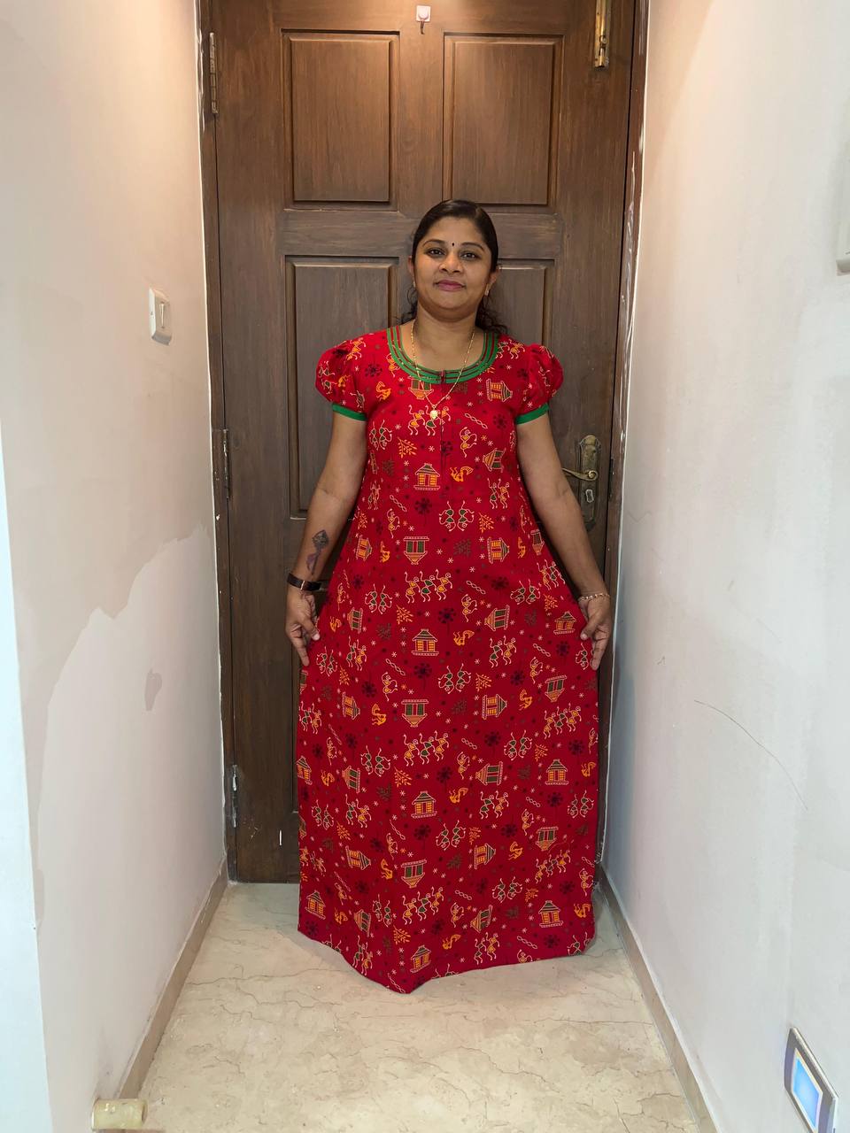 product-0.jpg AA0207 height Peacock Zip puff sleeve