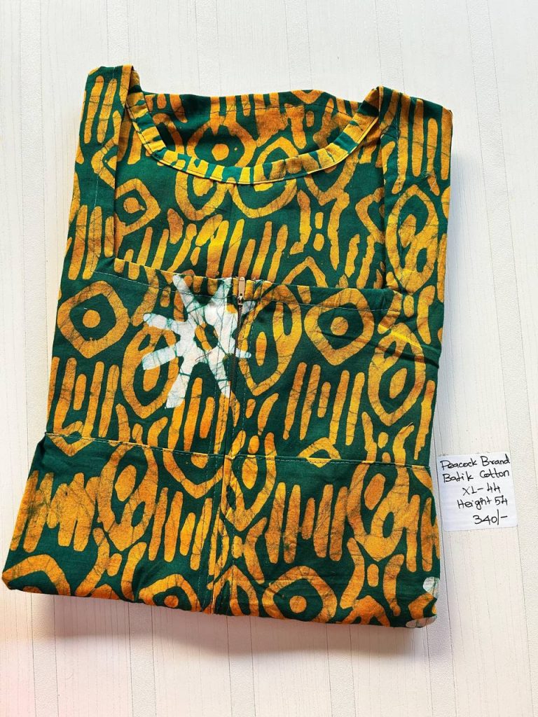 AA0509 Peacock pleats Zip batik