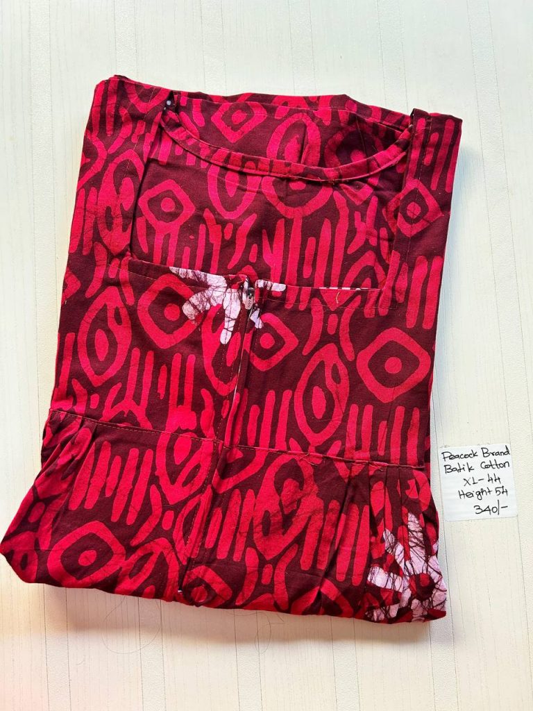 AA0510 Peacock pleats Zip batik