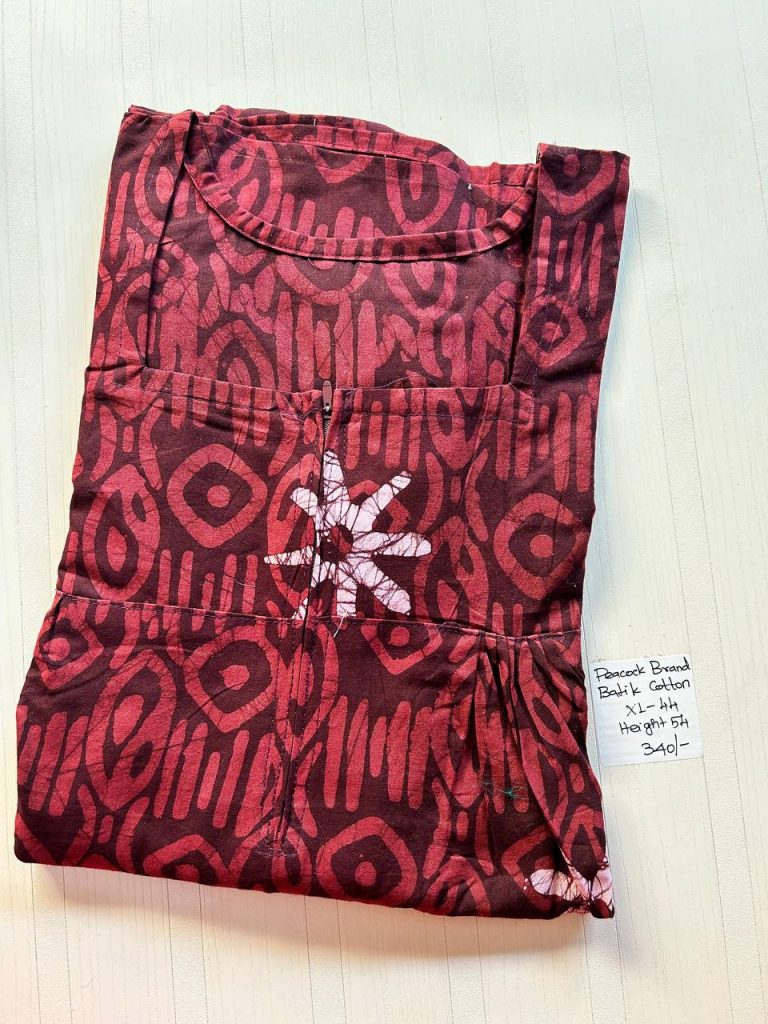 AA0512 Peacock pleats Zip batik