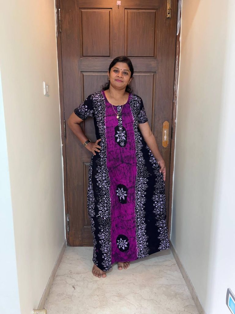 AA0522 Height Peacock Zip batik