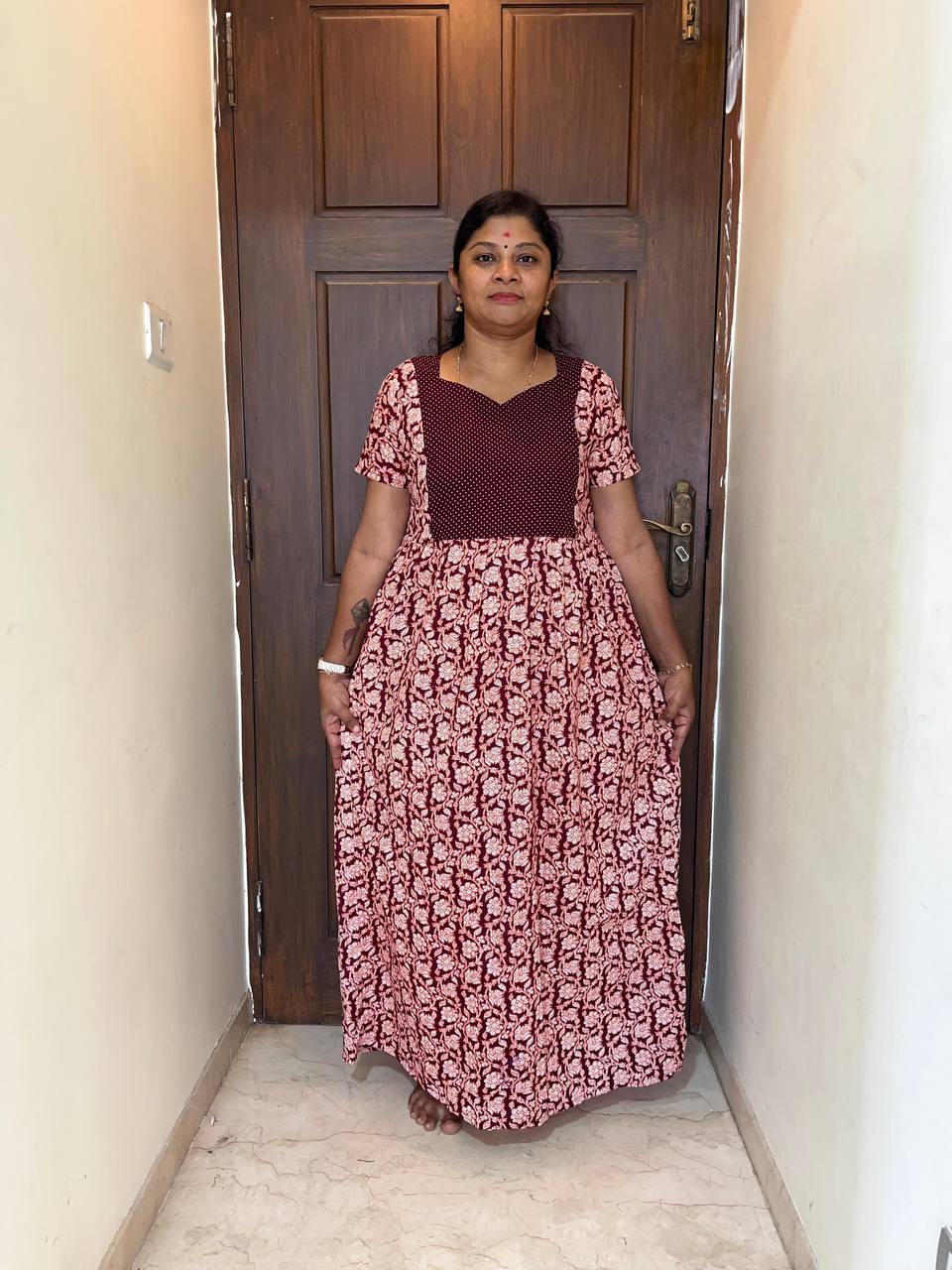 product-0.jpg AP1104 Peacock Feeding Frockk