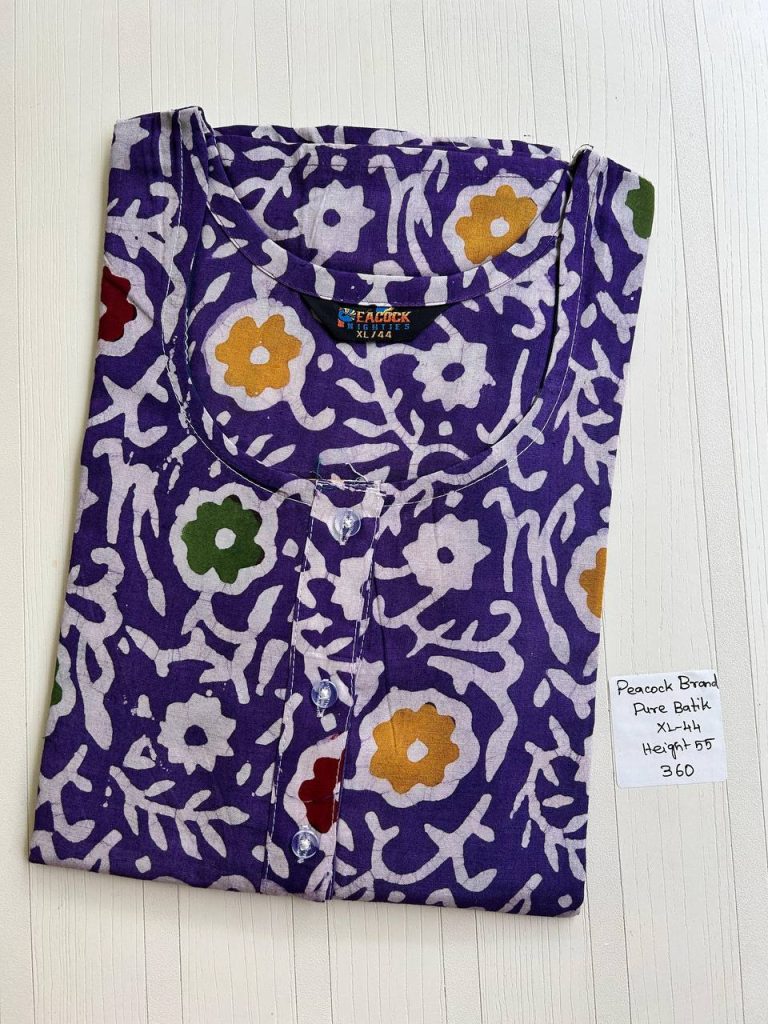AA0751 Peacock zip Batik(openable button)