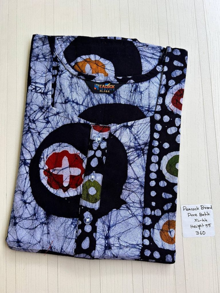 AA0753 Peacock zip Batik(openable button)