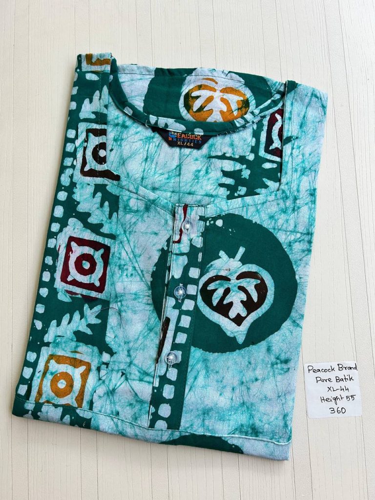 AA0754 Peacock zip Batik(openable button)