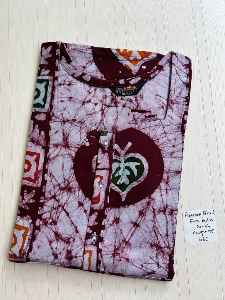 AA0755 Peacock zip Batik(openable button)