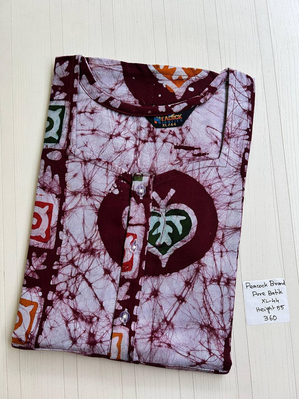 product-0.jpg AA0755 Peacock zip Batik(openable button)