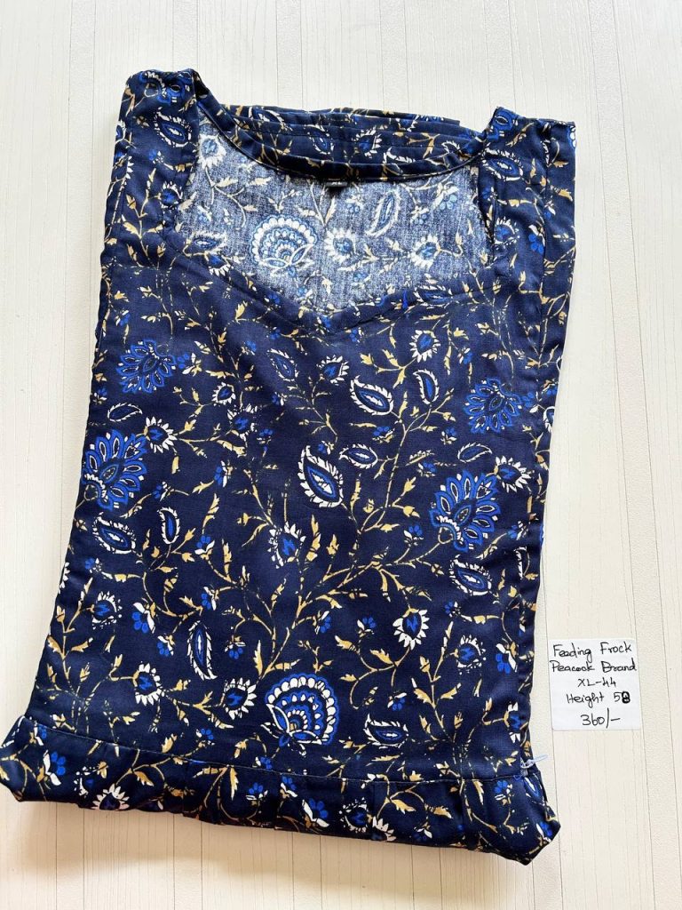 AA1112 Height Peacock Feeding Frockk