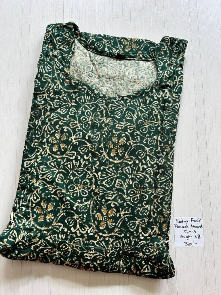 AA1115 Height Peacock Feeding Frockk