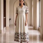 MF0033 Peacock maxi frock
