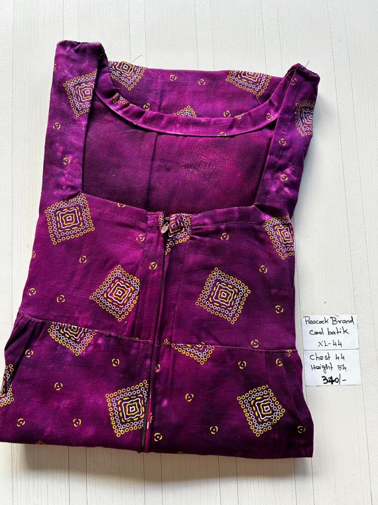 AA0824 Peacock Zip Batik