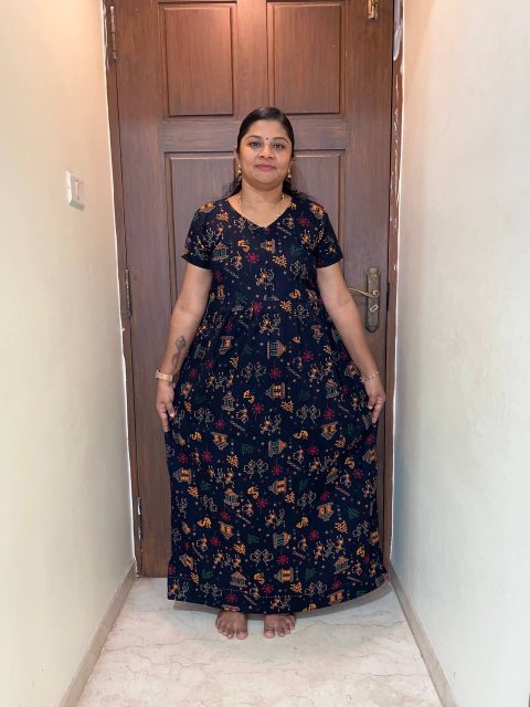 AA0003 Height Peacock frock