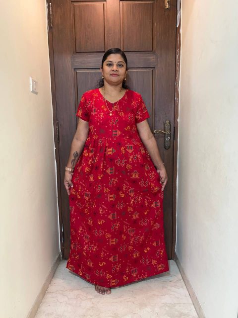 AA0004 Height Peacock frock