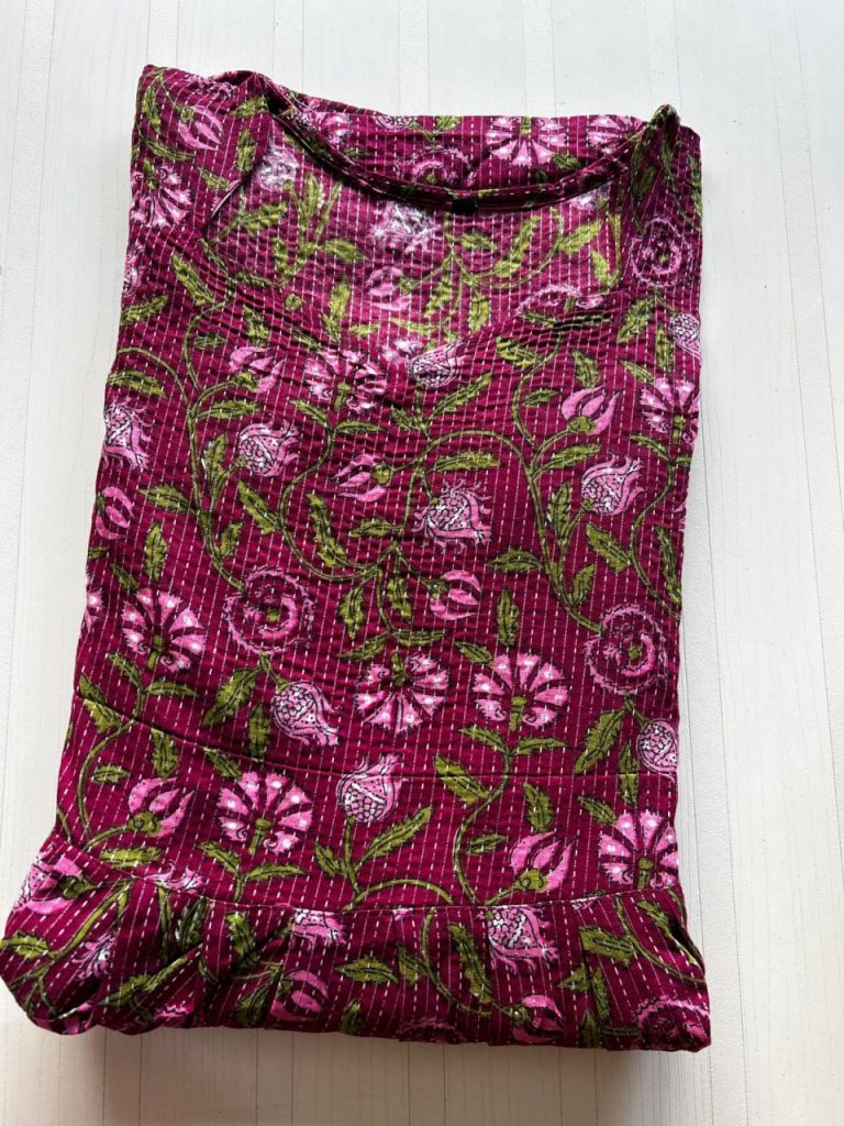 MF0024 Peacock maxi frock height
