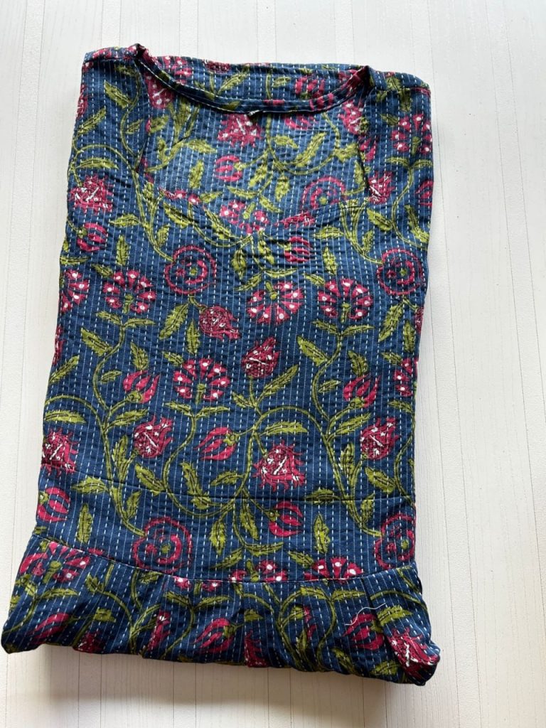MF0025 Peacock maxi frock height