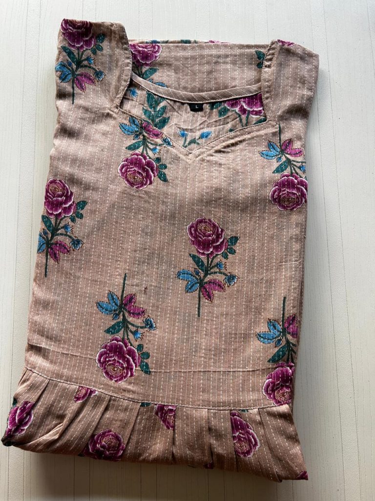 MF0029 Peacock maxi frock height