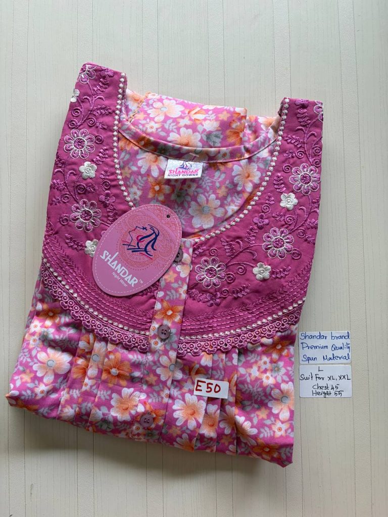 BS168 Shandar Spun nighty