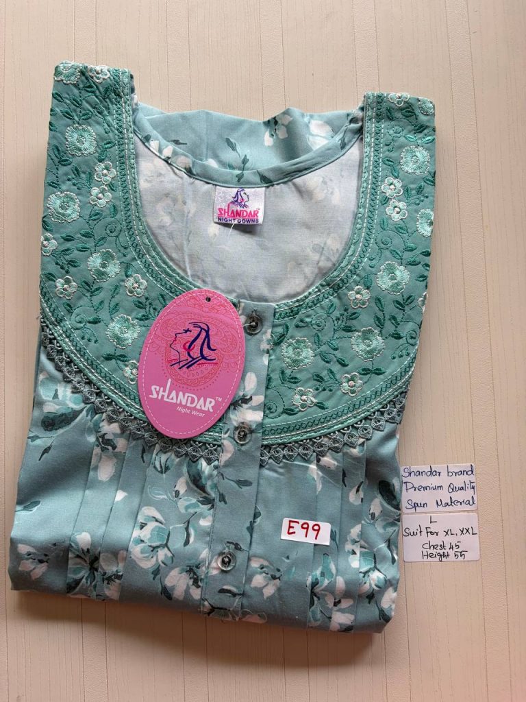 BS175 Shandar Spun nighty