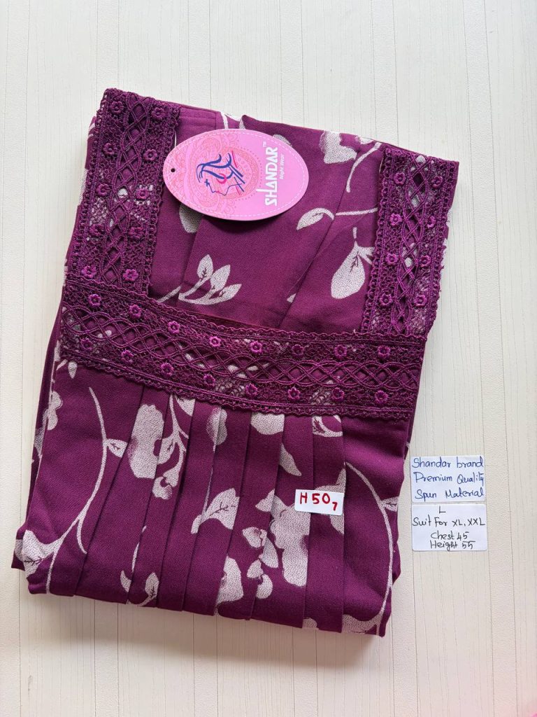 BS189 Shandar Spun nighty