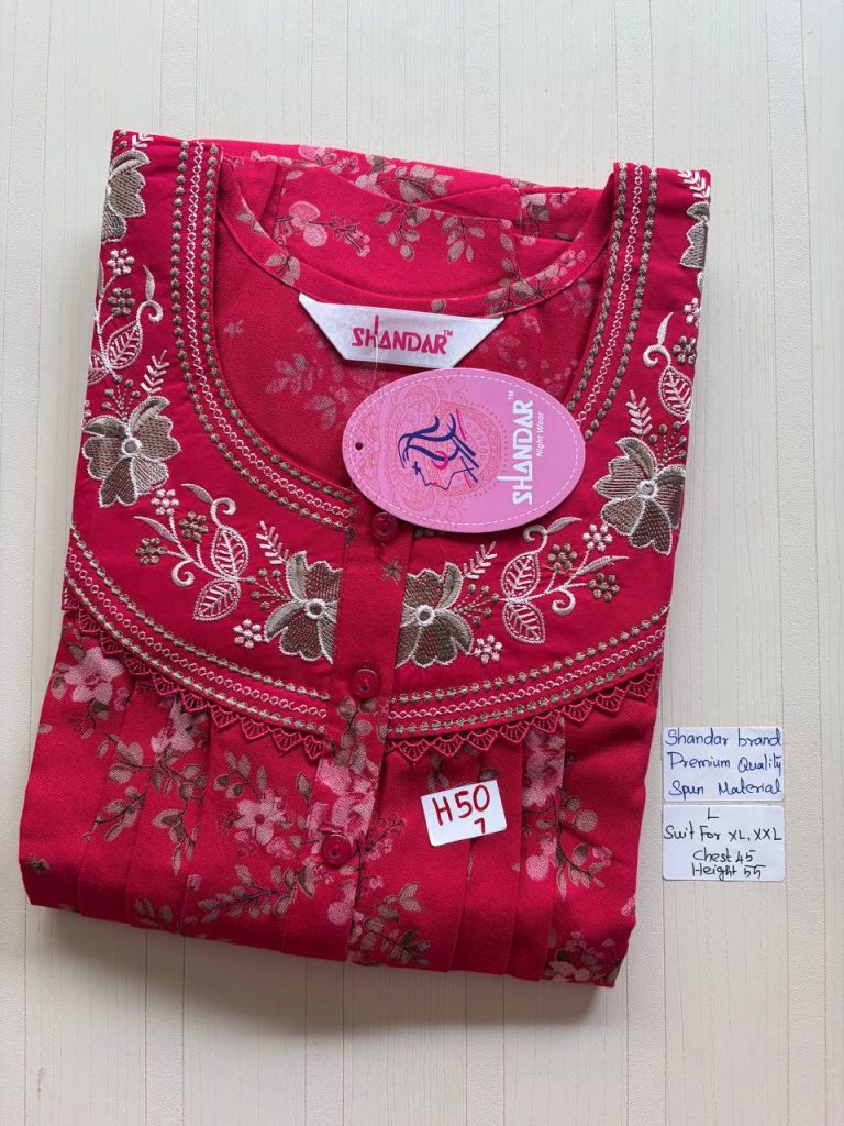 BS179 Shandar Spun nighty