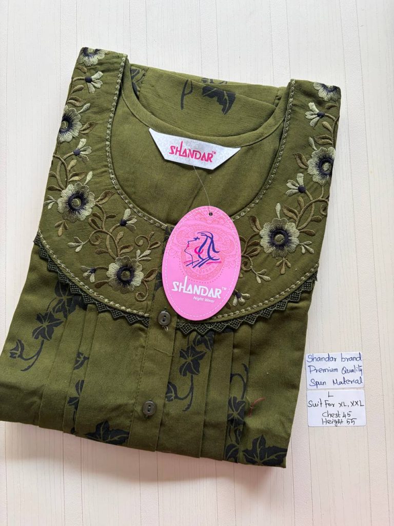 BS207 Shandar Spun nighty