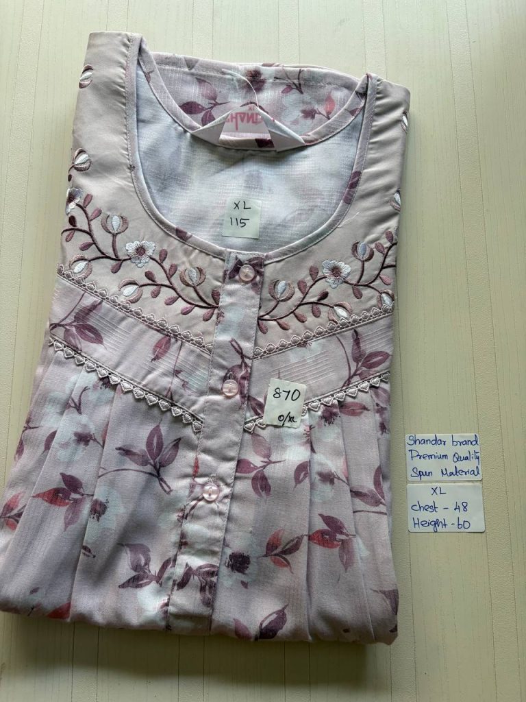 cs042 Shandar Spun nighty