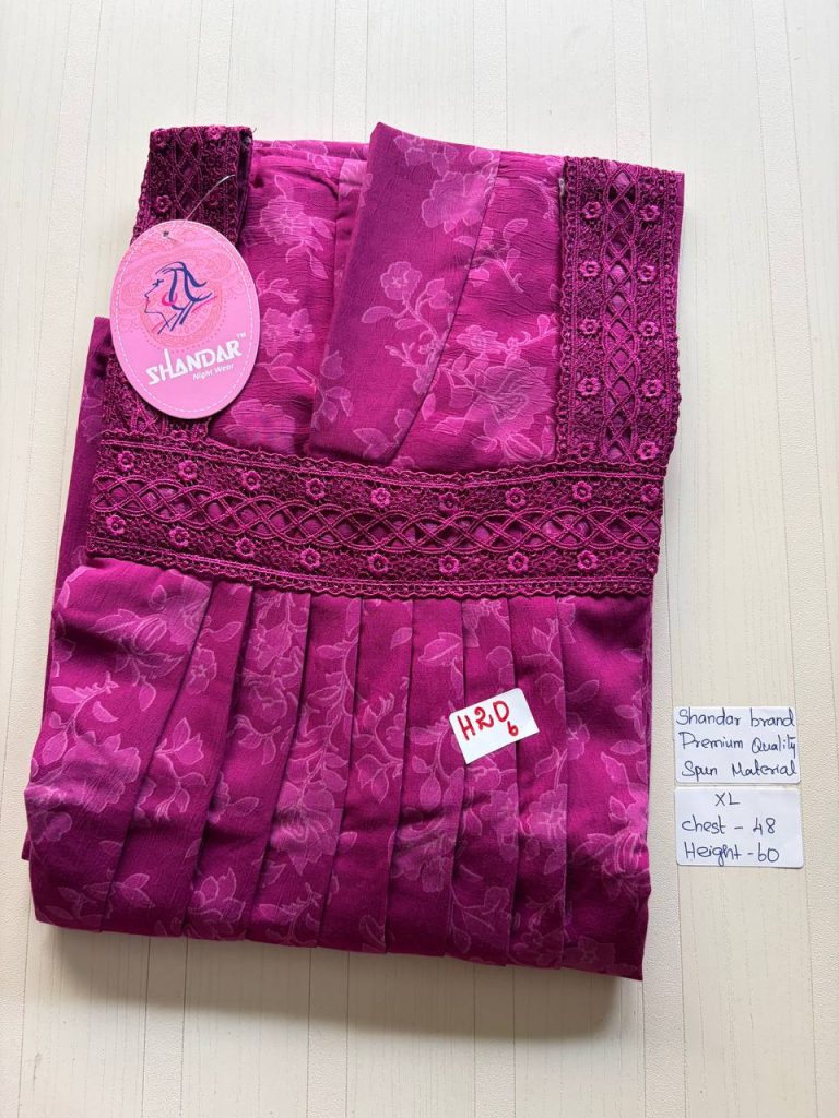 cs066 Shandar Spun nighty