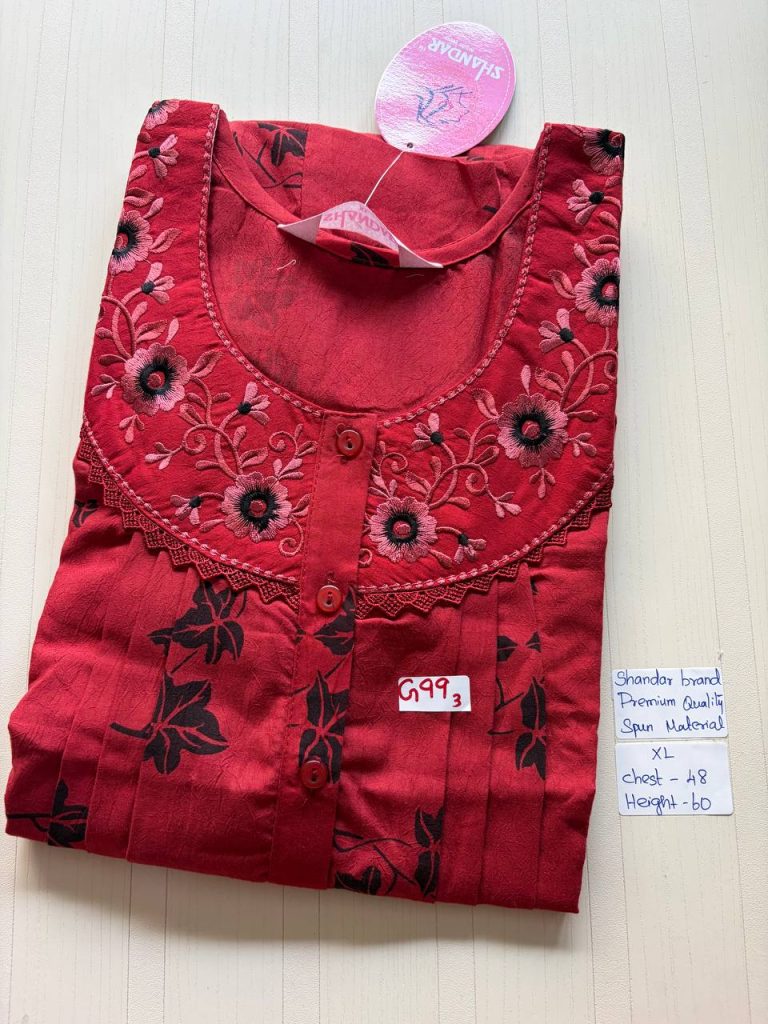 cs080 Shandar Spun nighty
