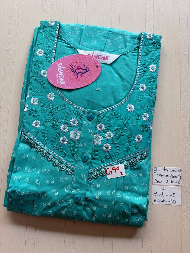 cs081 Shandar Spun nighty
