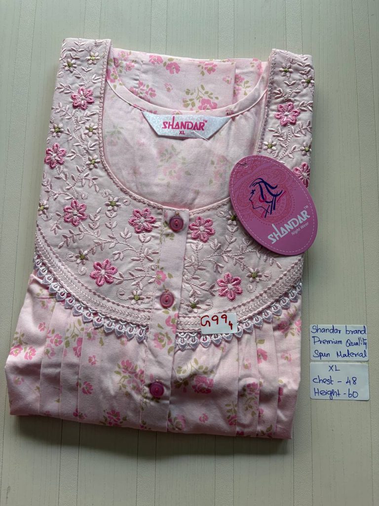 cs085 Shandar Spun nighty
