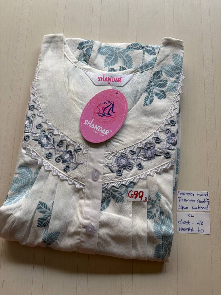 cs087 Shandar Spun nighty