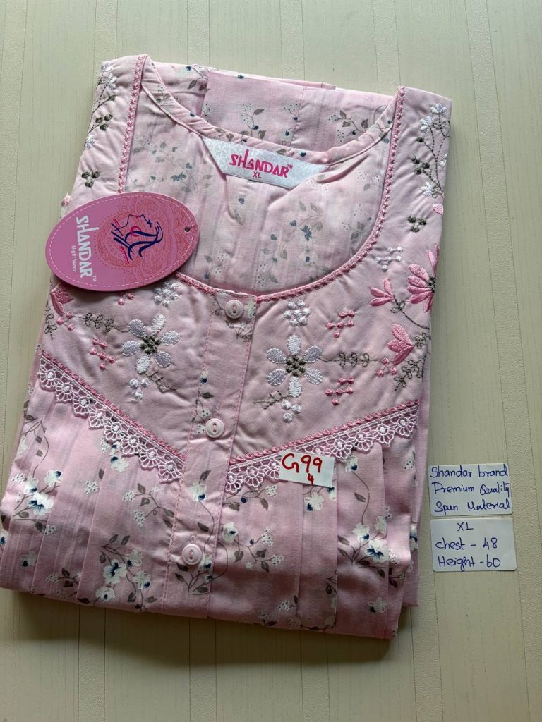 cs092 Shandar Spun nighty