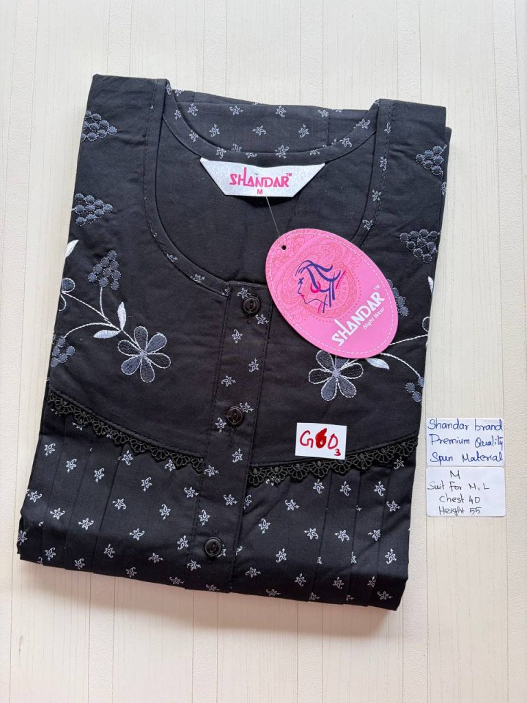 cs095 Shandar Spun nighty