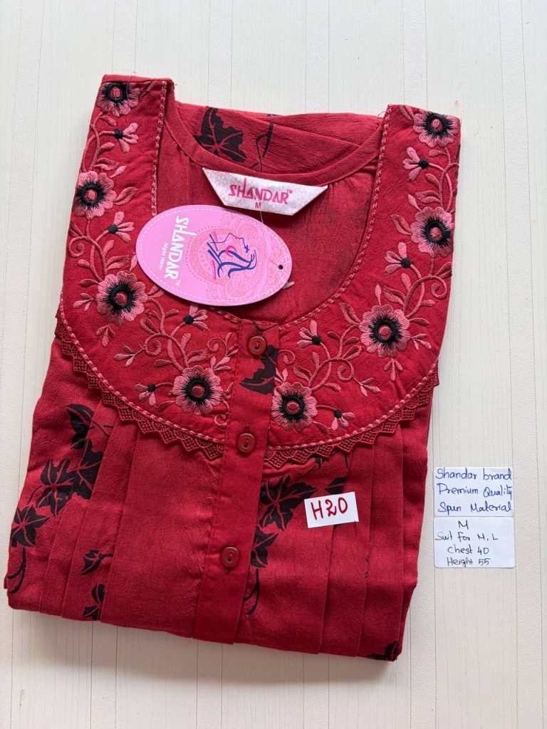as010 Shandar Spun nighty