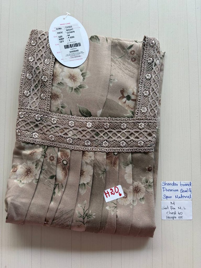 as012 Shandar Spun nighty